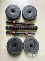 DUMBELL WITH BARBELL ROD ( 2.5kg x 4 )