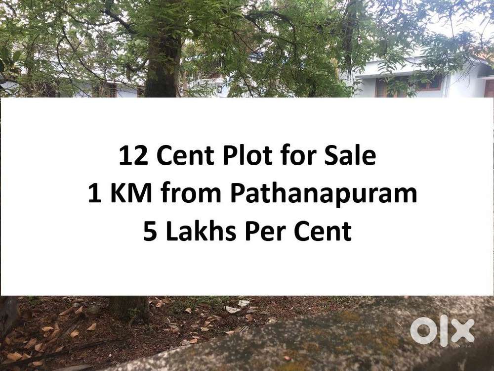 12 Cent for Sale 1 Km from Pathanapuram Jn