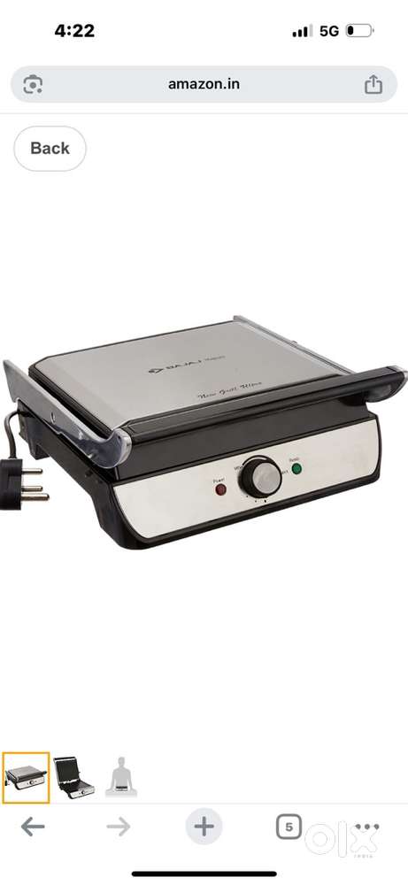 Bajaj 2000 watt sandwich maker