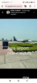 Agra Airport se 2.5 km doori highway se 100meeter under 30ftroad per