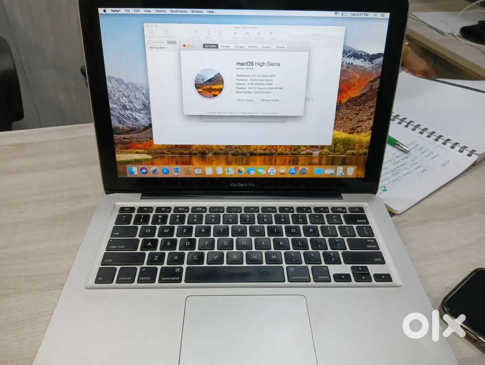 Macbook pro early 2011 model