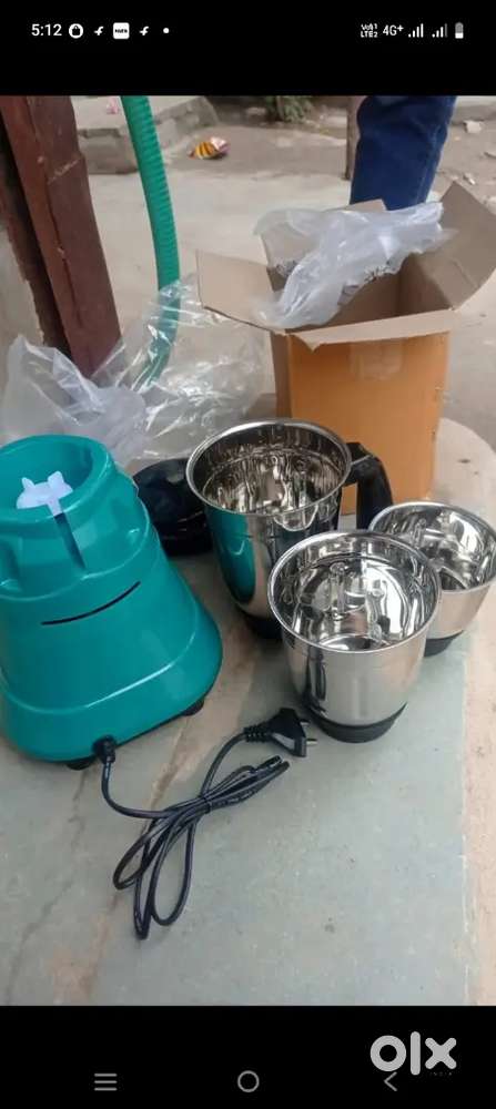 NEW SANSUI MIXER GRINDER WITH 3 STAINLESS STEEL JARS