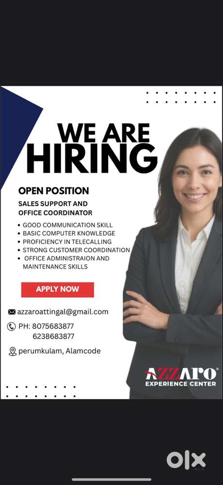 Sales support and office coordinator