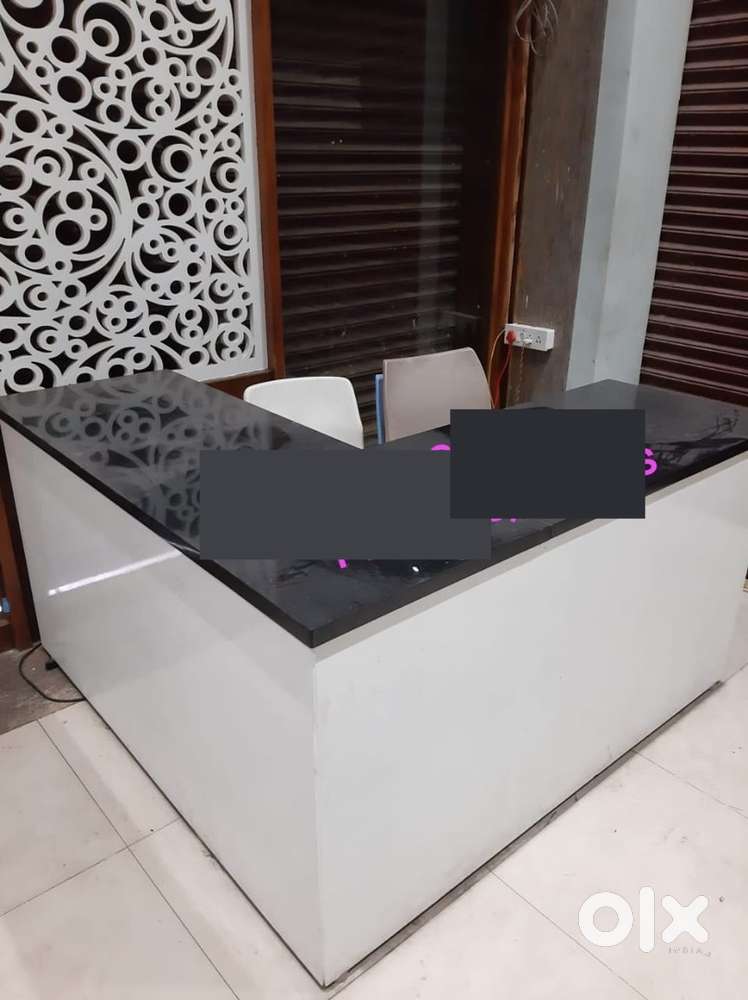 Dining tables, reception counter, cash counter, wash basin,