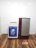 Godrej eaon base model single door refrigerator and washing machine