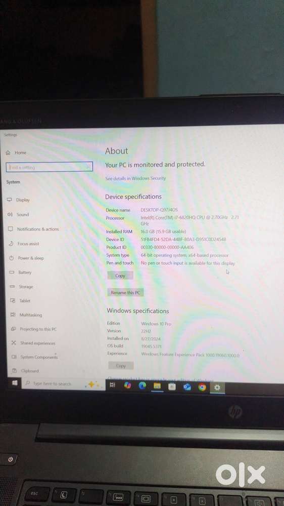 HP Gaming Laptop  i7  16GB RAM  512GB SSD  Powerful Performance