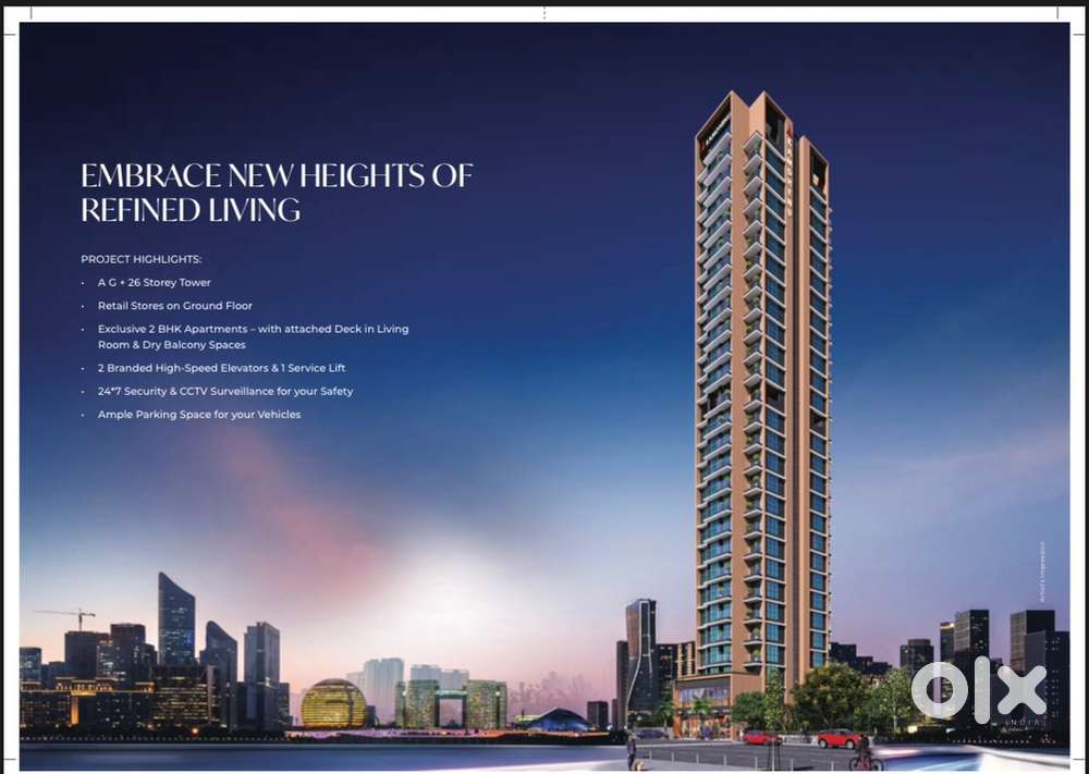 Available 2 BHK for Sale  Sector 12, Nerul (Market Area