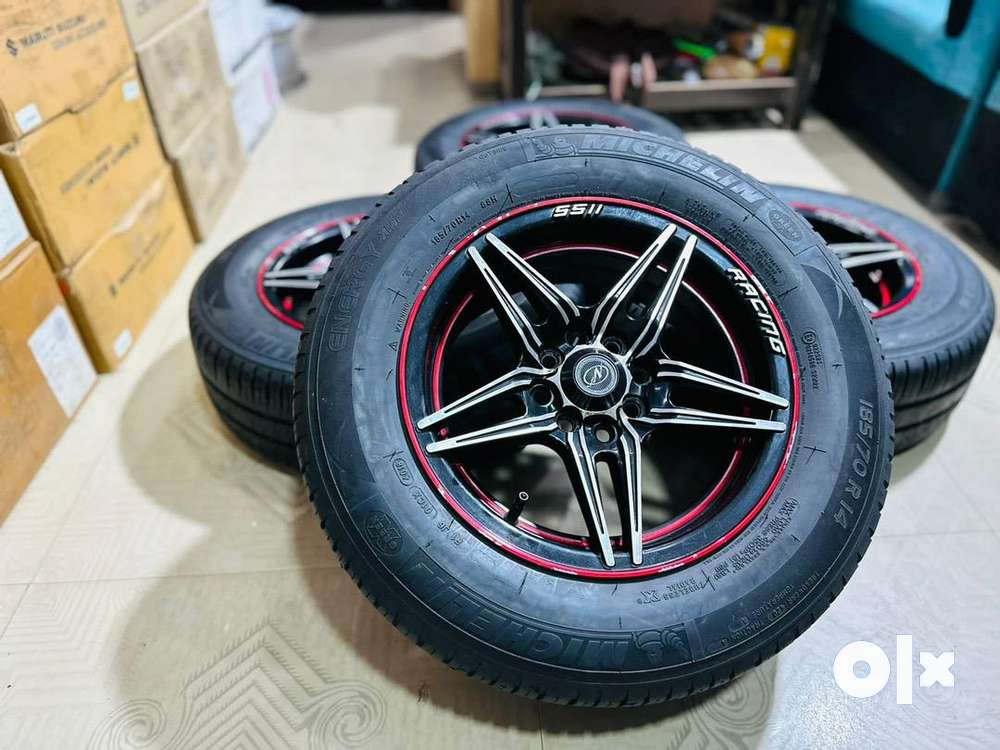 14 inch neo wheels with michline tyres 185/70/14 swift verna i20 dzire