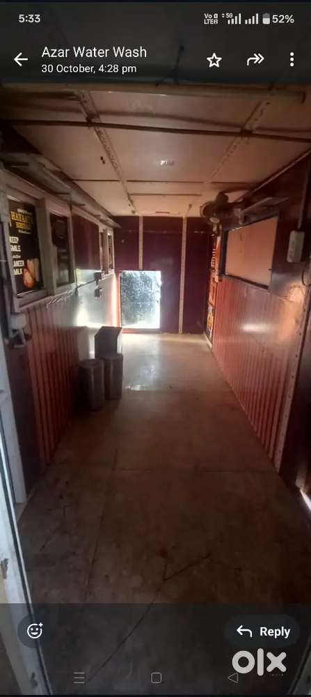 Container with modular ACP office