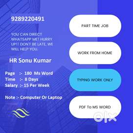Online Money: Home-Based Weekly Typing Works