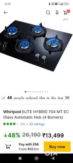 Whirpool automatic hub gas only 3 month old