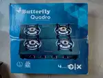 Butterfly 4 burner Glass top LPG Stove