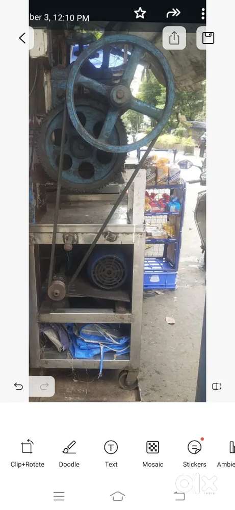 Without accident steel body sugarcane juice machine