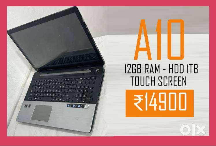 LAPTOP - AMD A10 - 12GB RAM - 1TB HDD - TOUCH SCREEN