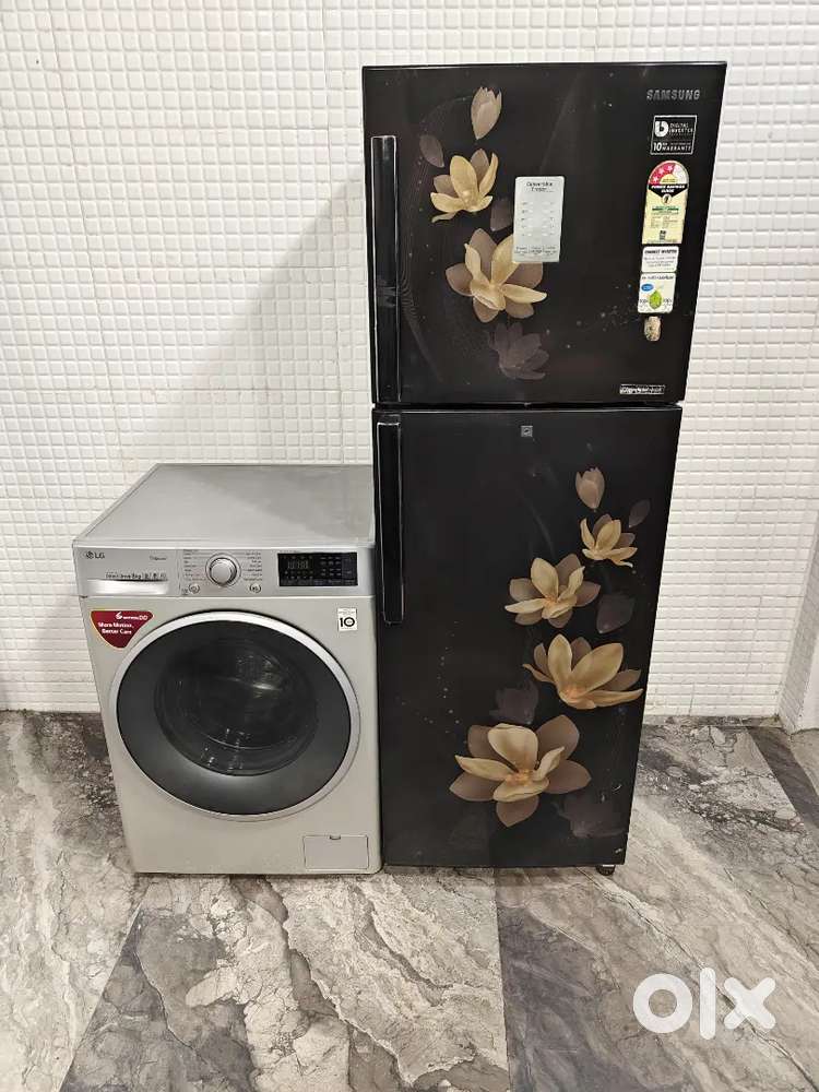 Id 661. Samsung double door and Lg front load washing machine