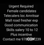 Credit card telecalling office working