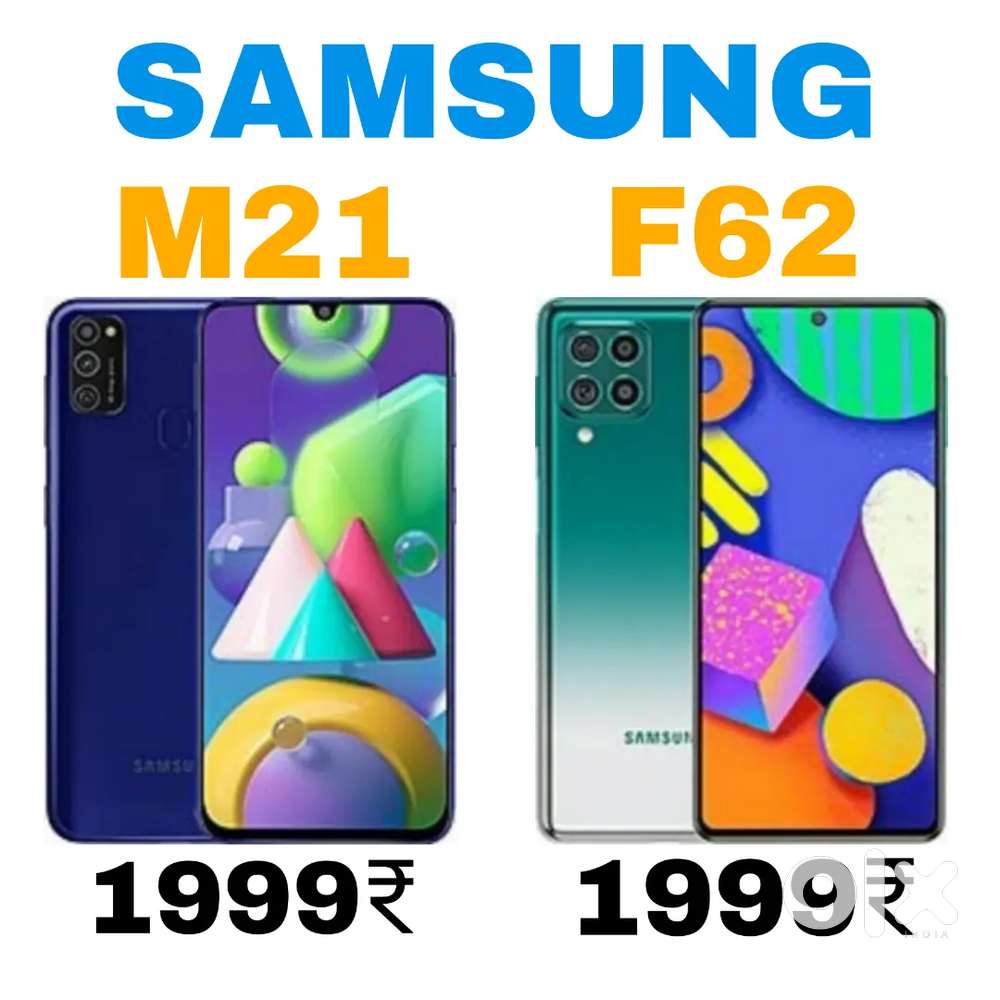 Samsung galaxy F62 & M21 at low cost