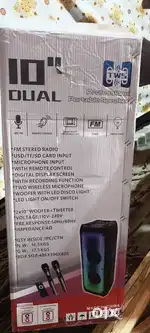 TWS Professional Portable Speaker, Bluetooth and 2 mics
