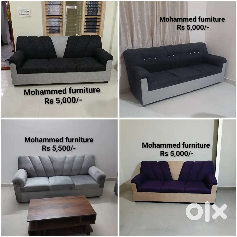 Luxury 3-Seater Sofa with 1-Year Warranty  Customizable Design