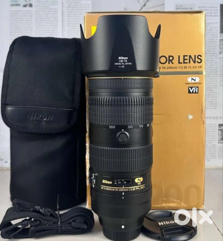 Nikkor AFS 70-200mm f2.8E FL ED VR Lens Full Kits No Fungus