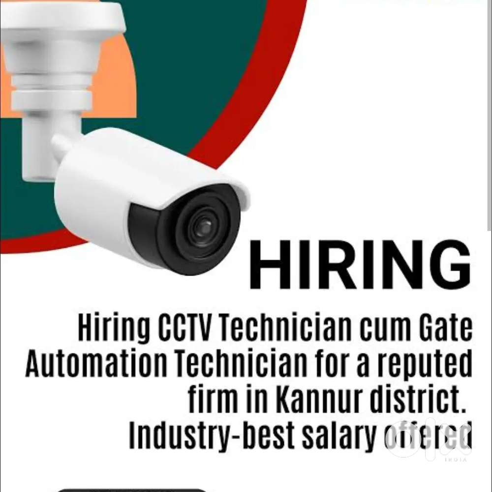 Cctv camera k lie helper chaie ya technician fresher b chaleg