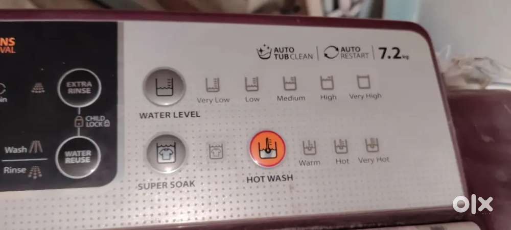 Whirlpool fully Automatic 7.2 KG autostart