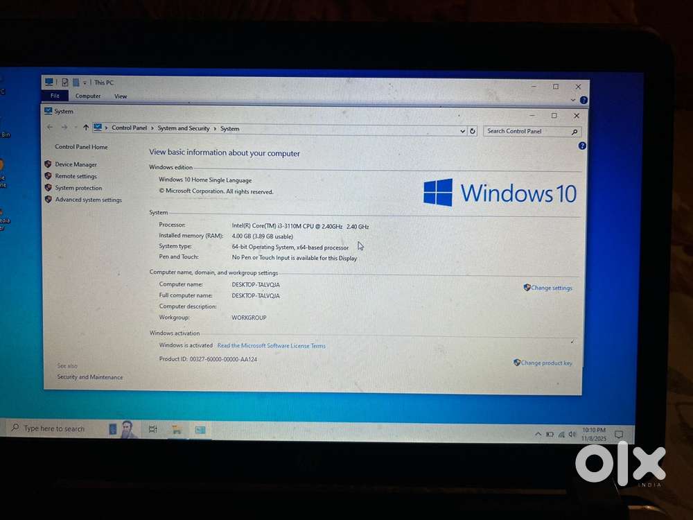 Hp Laptop I3 processor