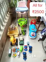 Kids High chair and toys