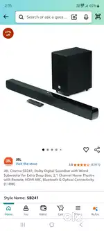 Jbl 241 sound bar speakers