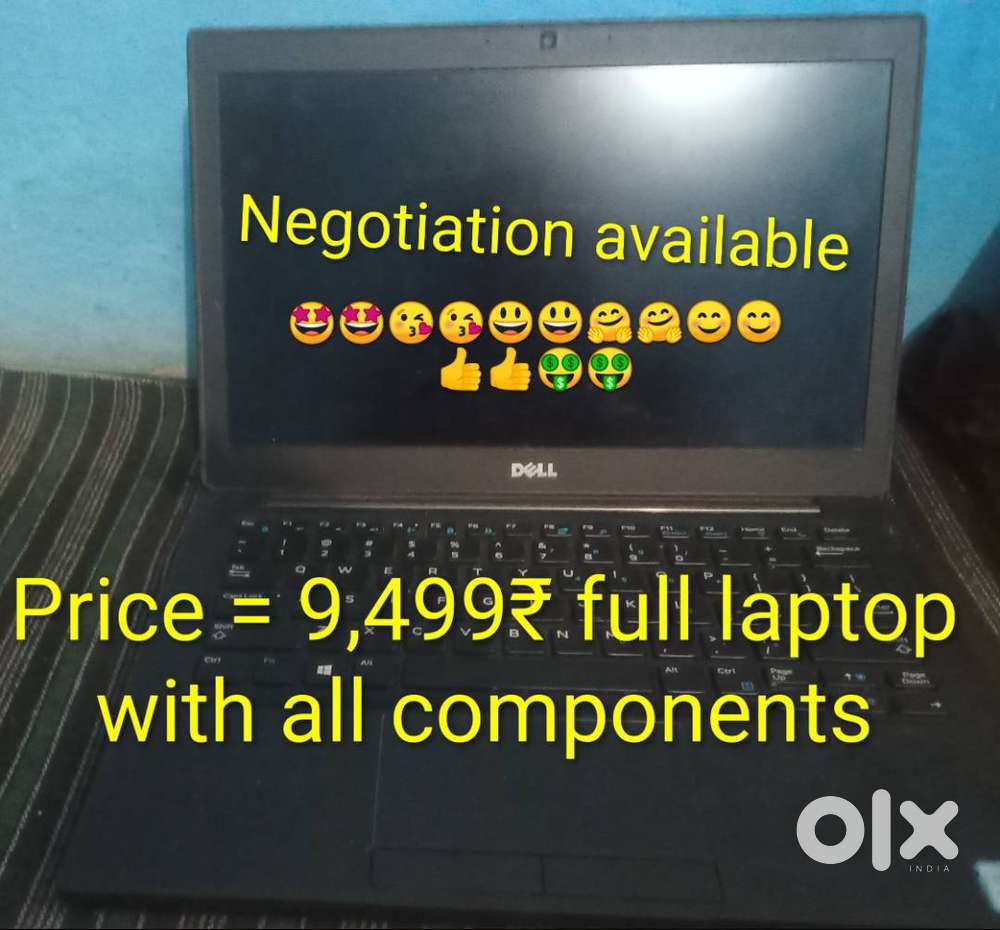 Laptop, components and charger