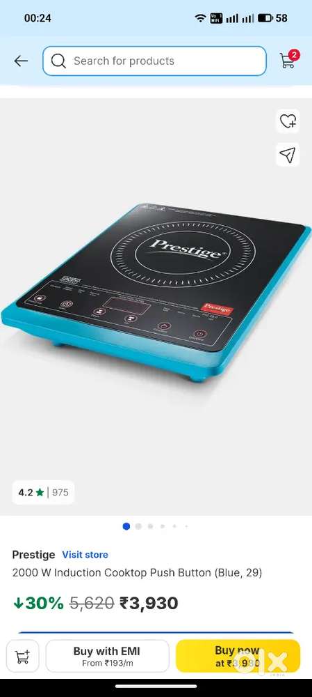 Prestige Induction Brand New