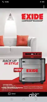 Inverter & all Exide battery