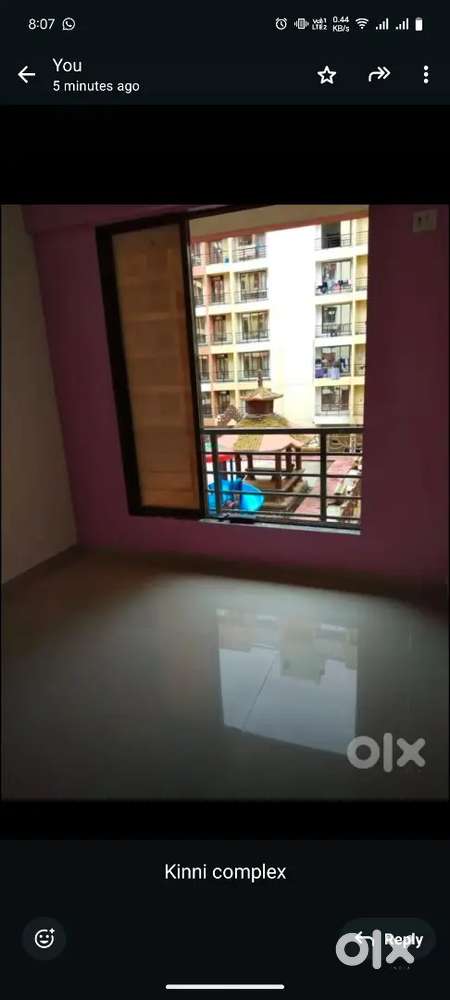 Available for rent 1bhk flat in Naigaon east