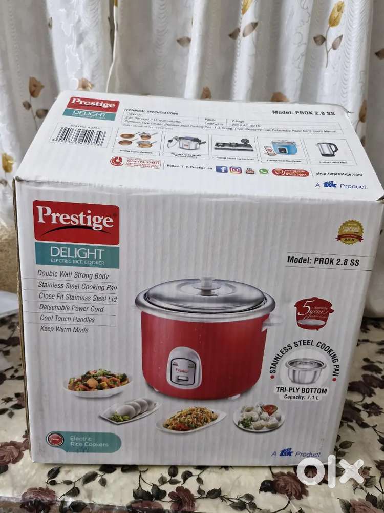 Prestige rice cooker, brand new, only genuine buyers pls contact