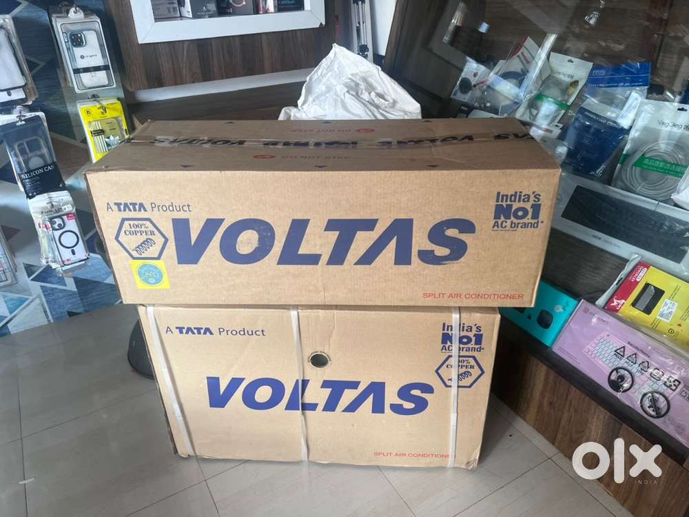 VOLTAS 1 Ton 3 star inverter AC brand new