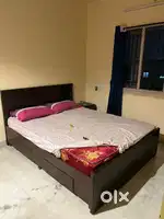 Spacious Double Bed with Built-in Storage | Durable & Stylish Design