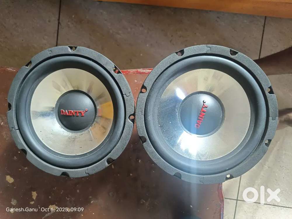 Dainty SUB200SPP 8-inch subwoofer. 2 no