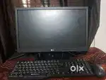 LG LED Monitor 19 Inch , keyboard and mouse  , CPU 8GB RAM Storage 464