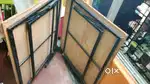 Single Iron framed plywood bed