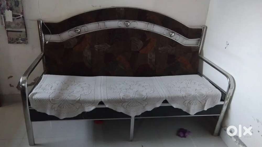 Three seater stainless steel Sofa