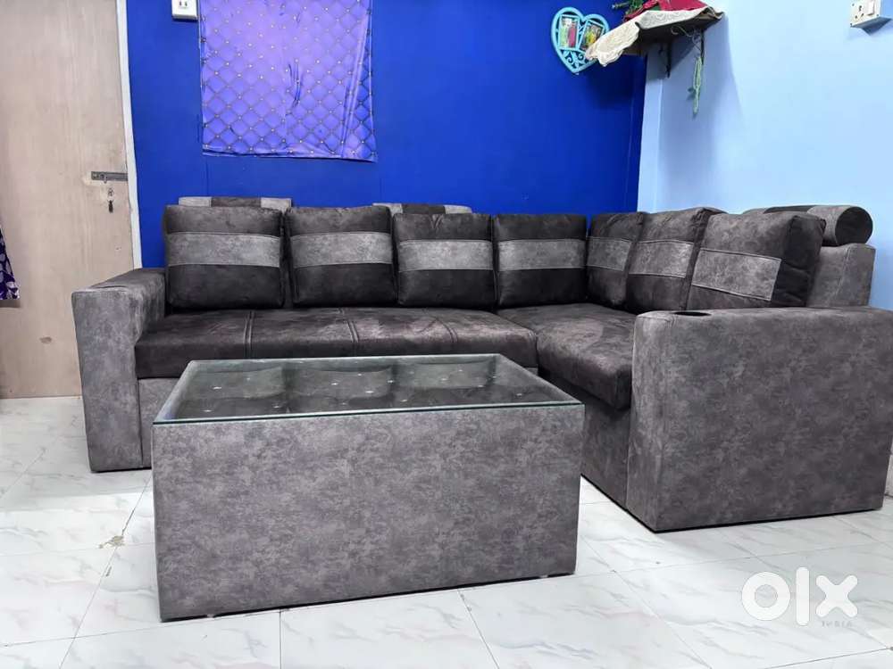 New brand l sofa cum bed hydraulic system