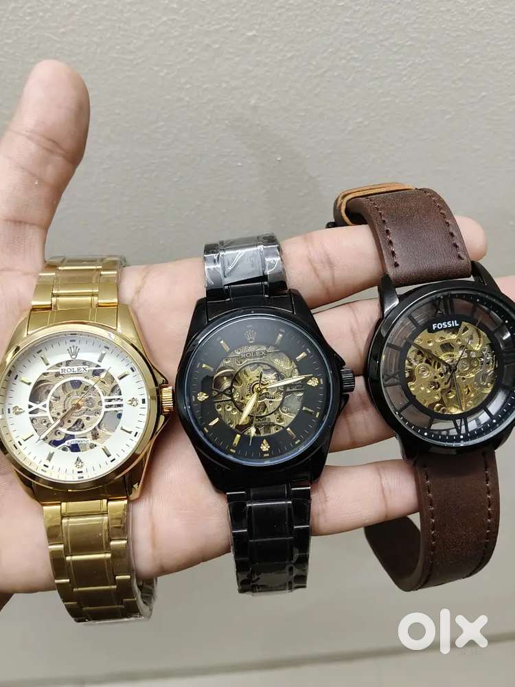 New Automatic Watches - Golden and Black Finish