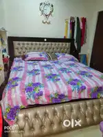 King size bed with Memory foam mattress (used)