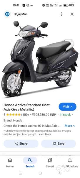 Searching for Activa 4g or 5g or 6g bike