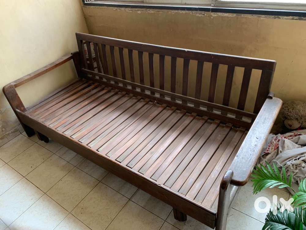 FREE Teak wood Sofa cum double bed