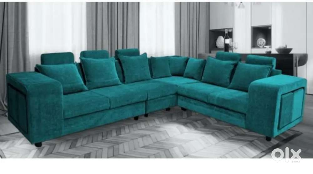 unique design l shape corner sofa set 3 year warranty mm 1070