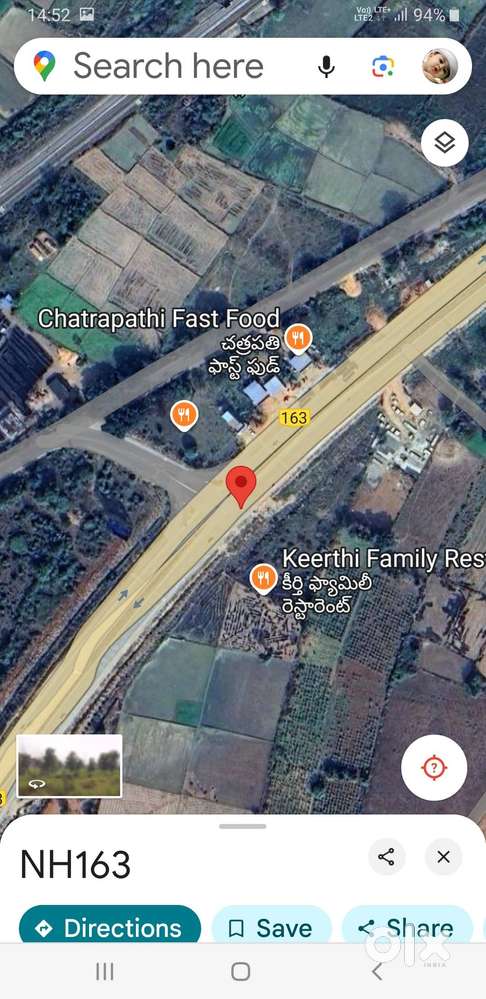 highway roadbit Hot commercial aler warangal highway touch land sale