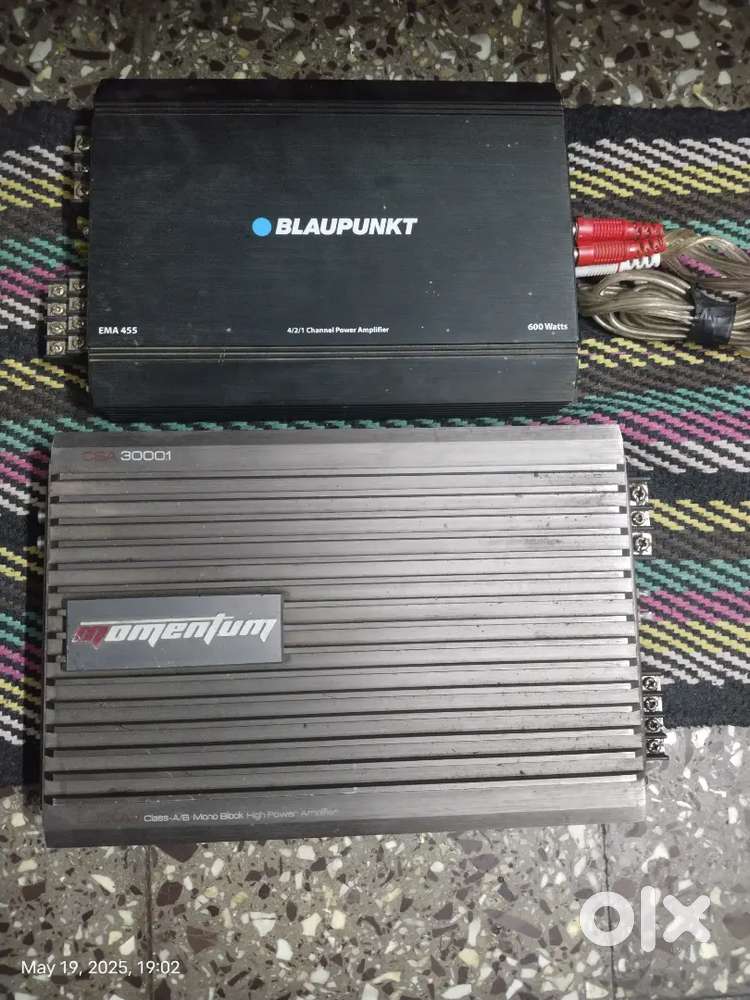 Car amplifier and bass tube for sale