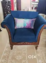 ROYAL BLUE SOFA FOR 2 [PAIR ]