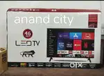 43 inch smart android frameless led tv with 600 channel free in tv